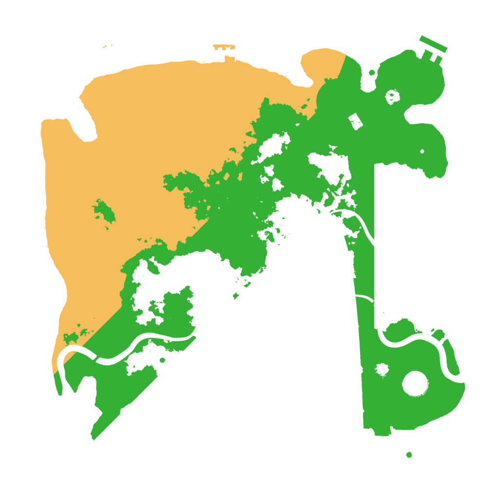 Biome Rust Map: Procedural Map, Size: 3500, Seed: 2099416778