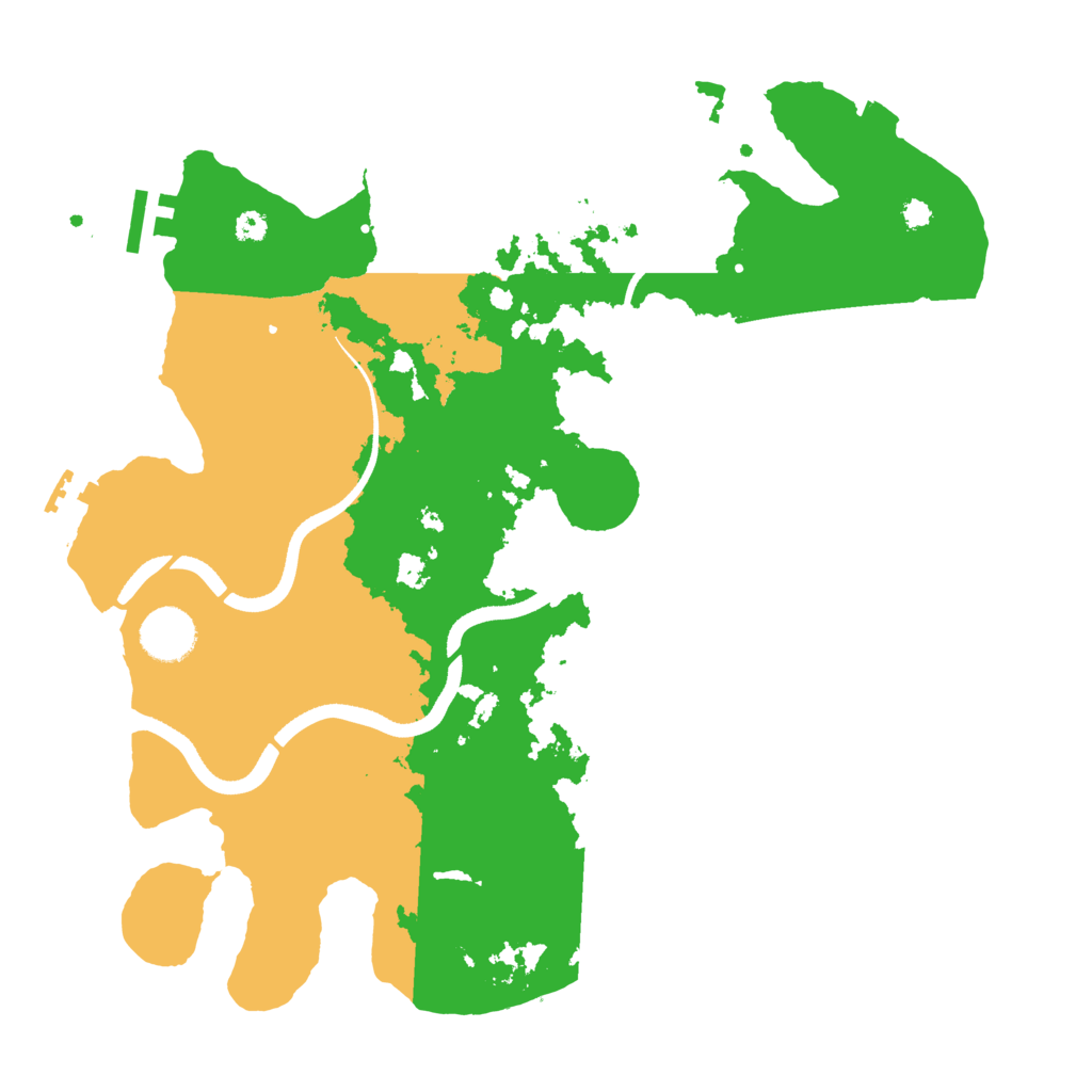 Biome Rust Map: Procedural Map, Size: 3500, Seed: 1541635715