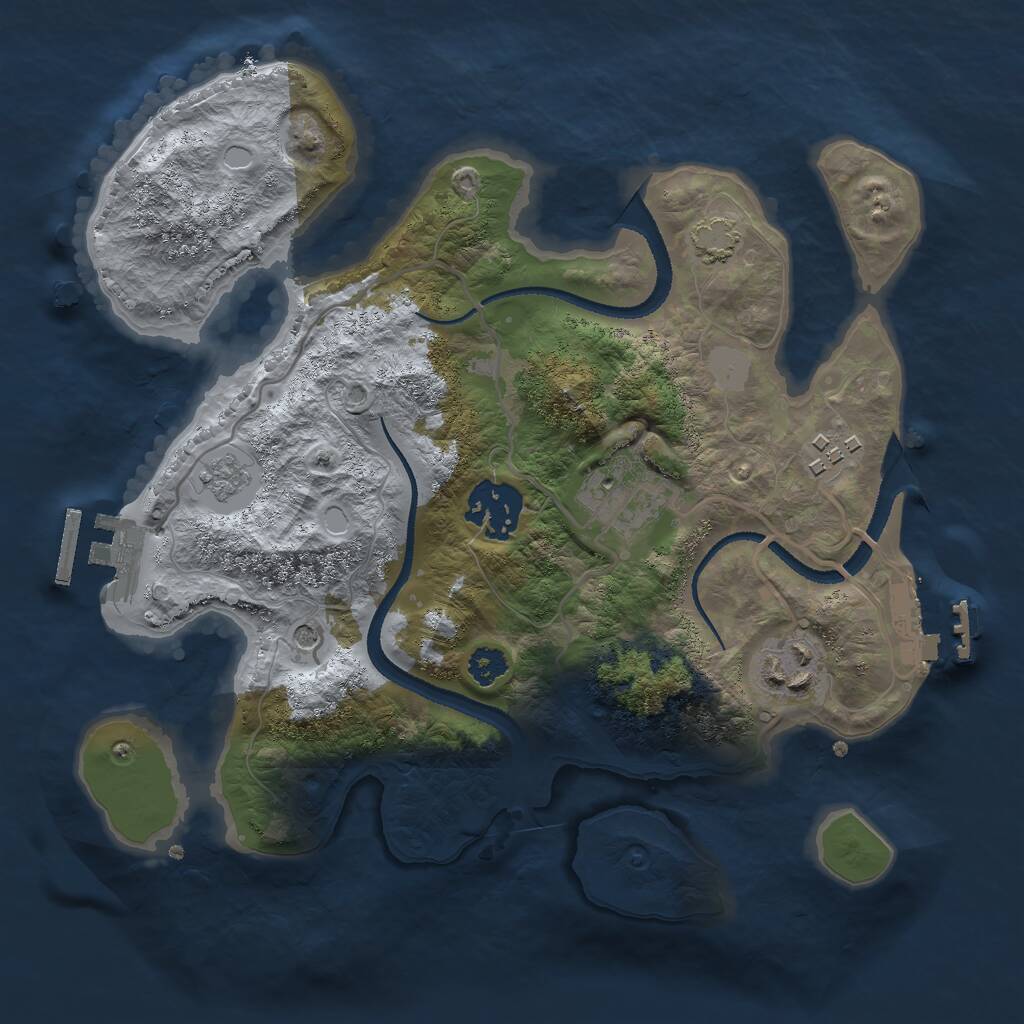 Rust Map: Procedural Map, Size: 2700, Seed: 1766836905, 10 Monuments