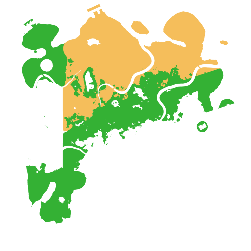 Biome Rust Map: Procedural Map, Size: 3700, Seed: 5724575