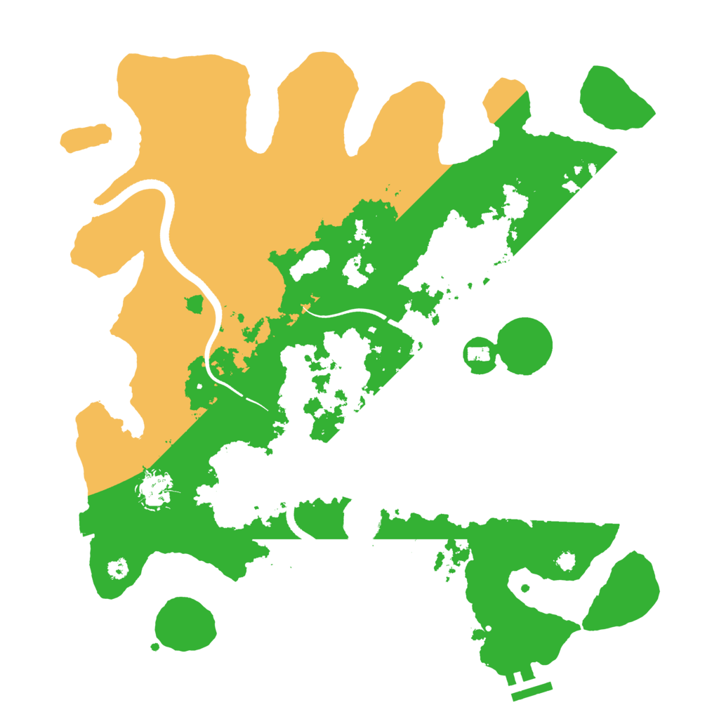 Biome Rust Map: Procedural Map, Size: 3500, Seed: 880713615
