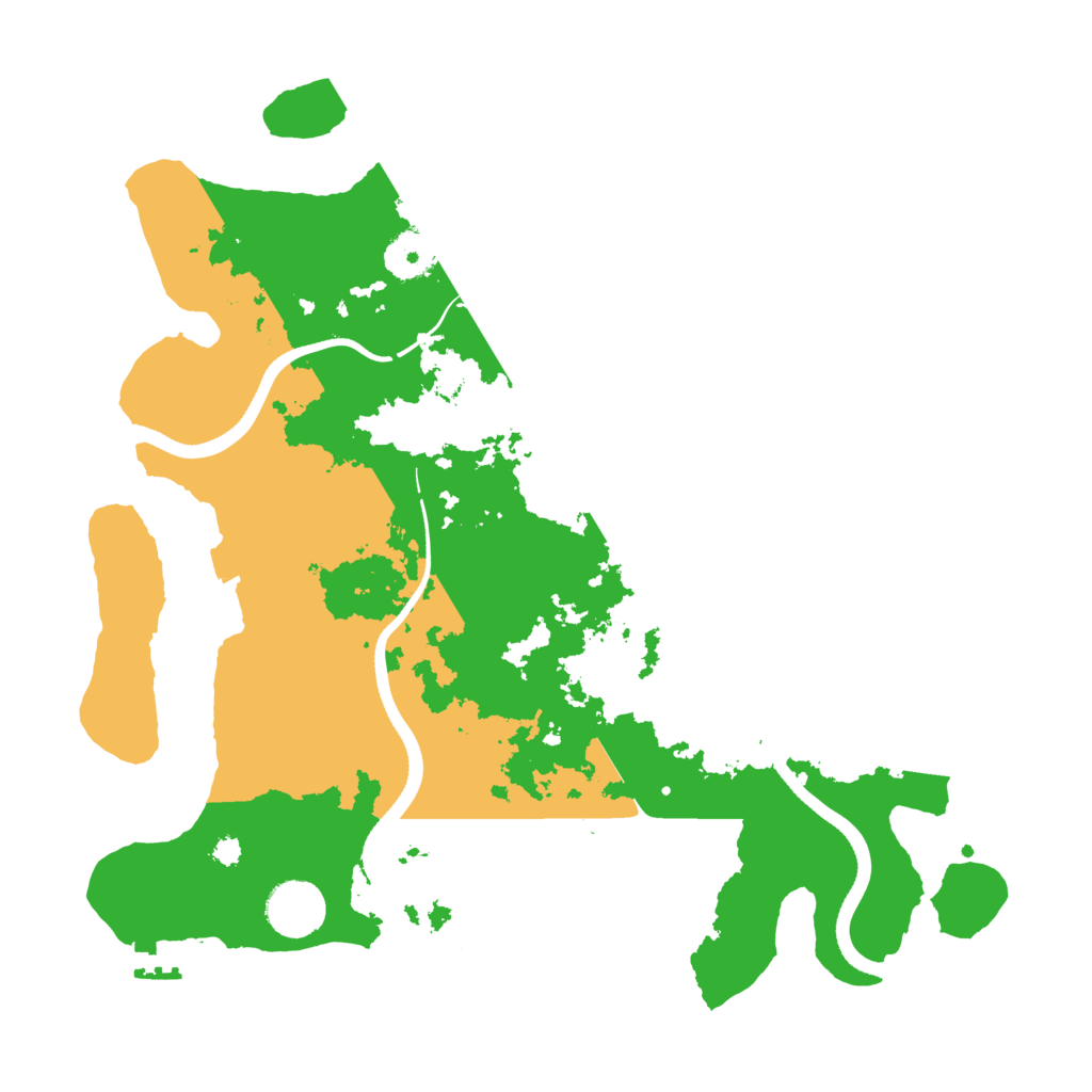 Biome Rust Map: Procedural Map, Size: 3500, Seed: 5274747