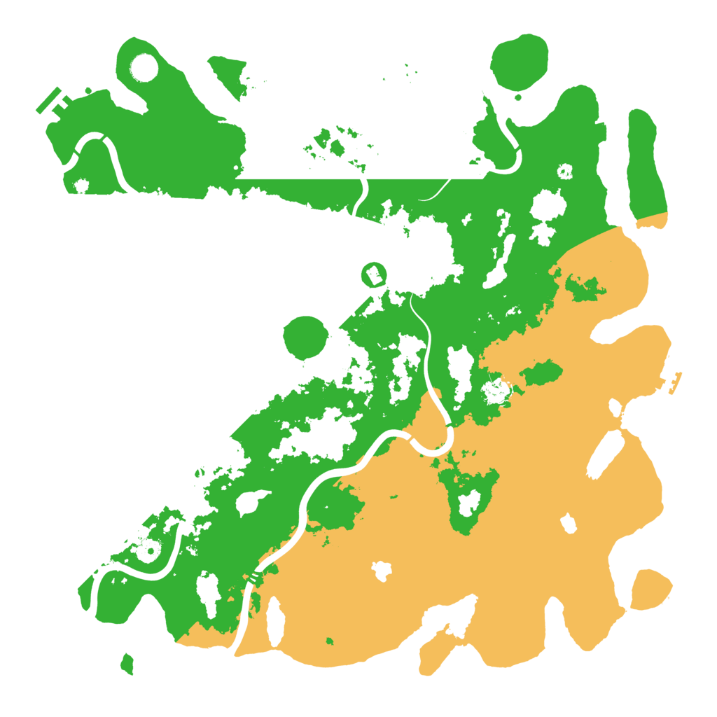 Biome Rust Map: Procedural Map, Size: 4500, Seed: 222248946