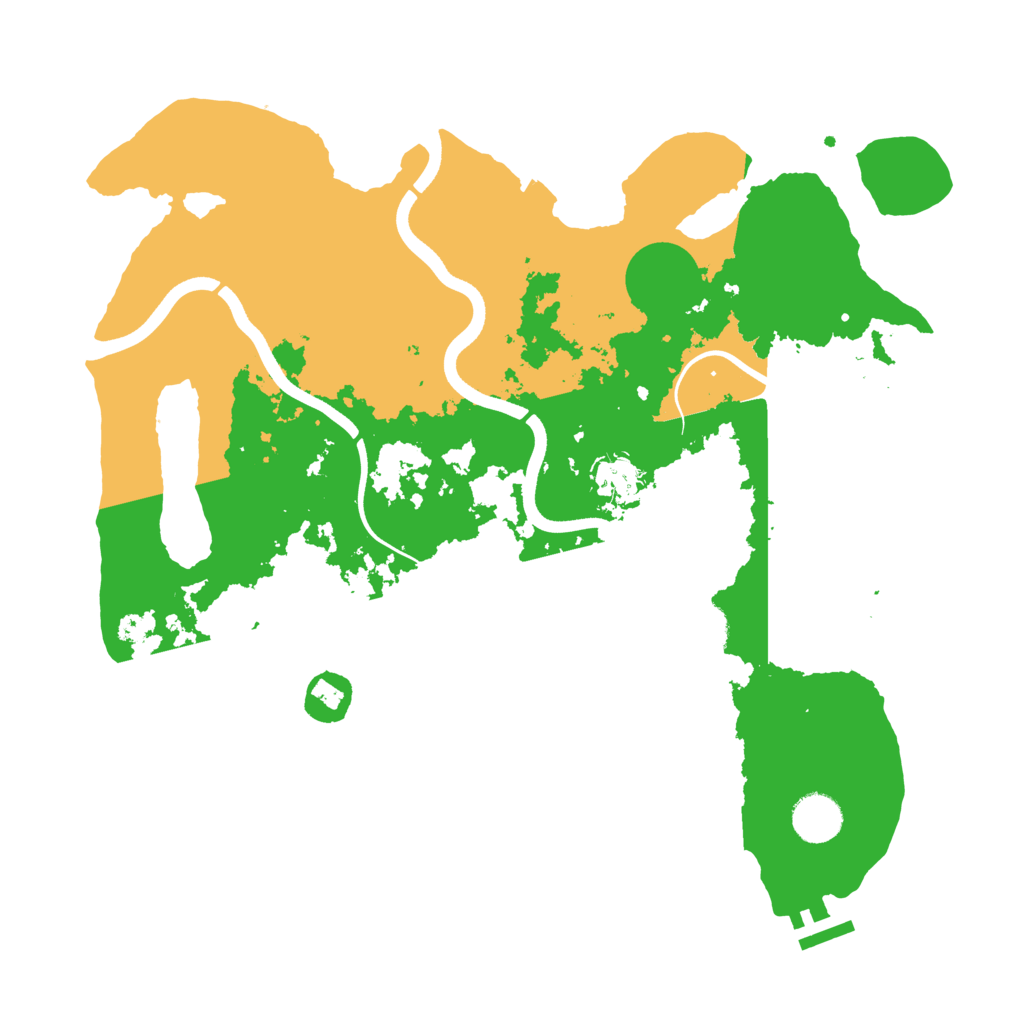 Biome Rust Map: Procedural Map, Size: 3650, Seed: 41060891