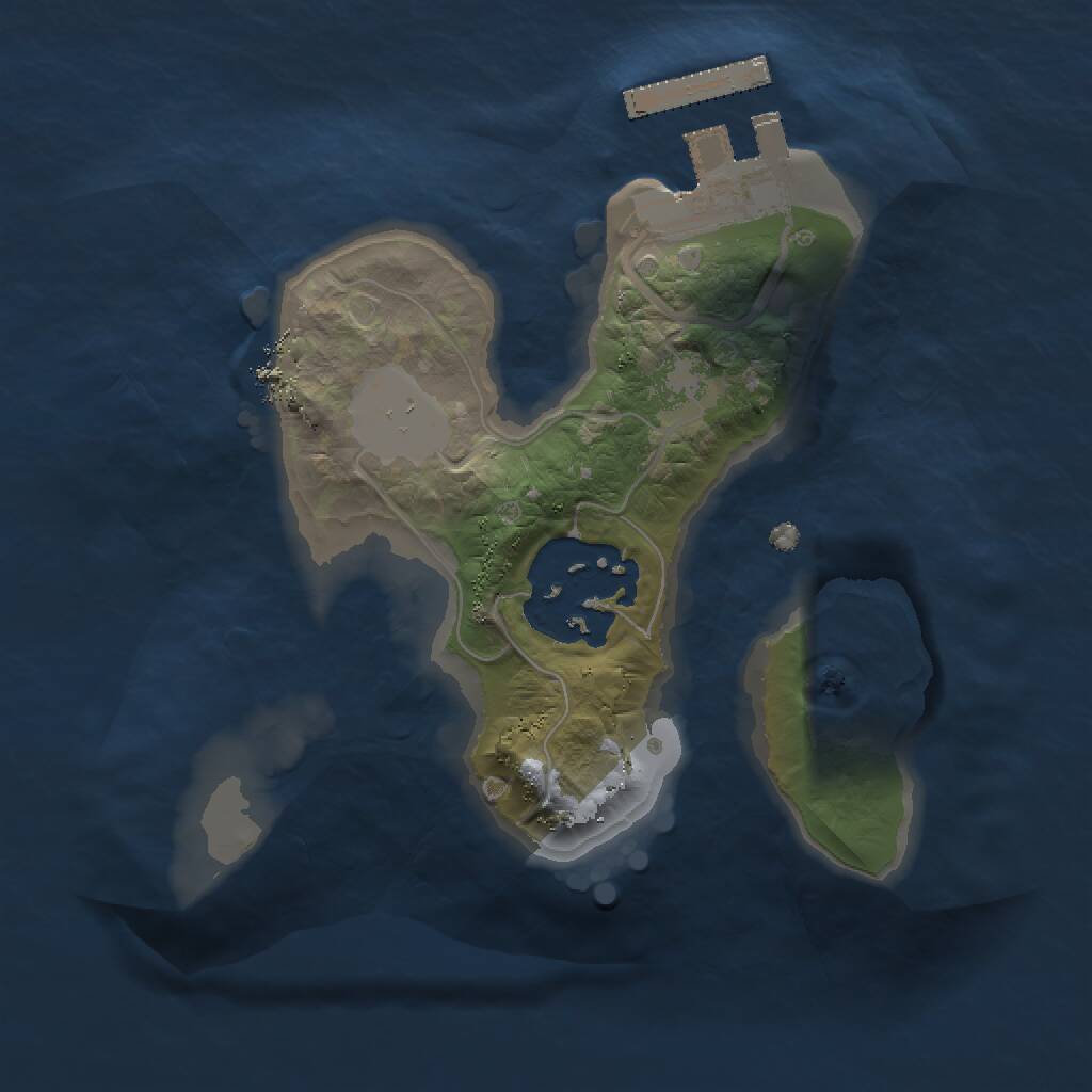 Rust Map: Procedural Map, Size: 1500, Seed: 2099416778, 3 Monuments