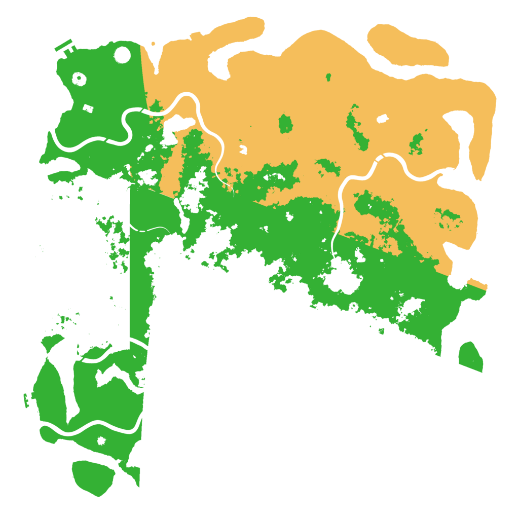 Biome Rust Map: Procedural Map, Size: 5500, Seed: 163608114