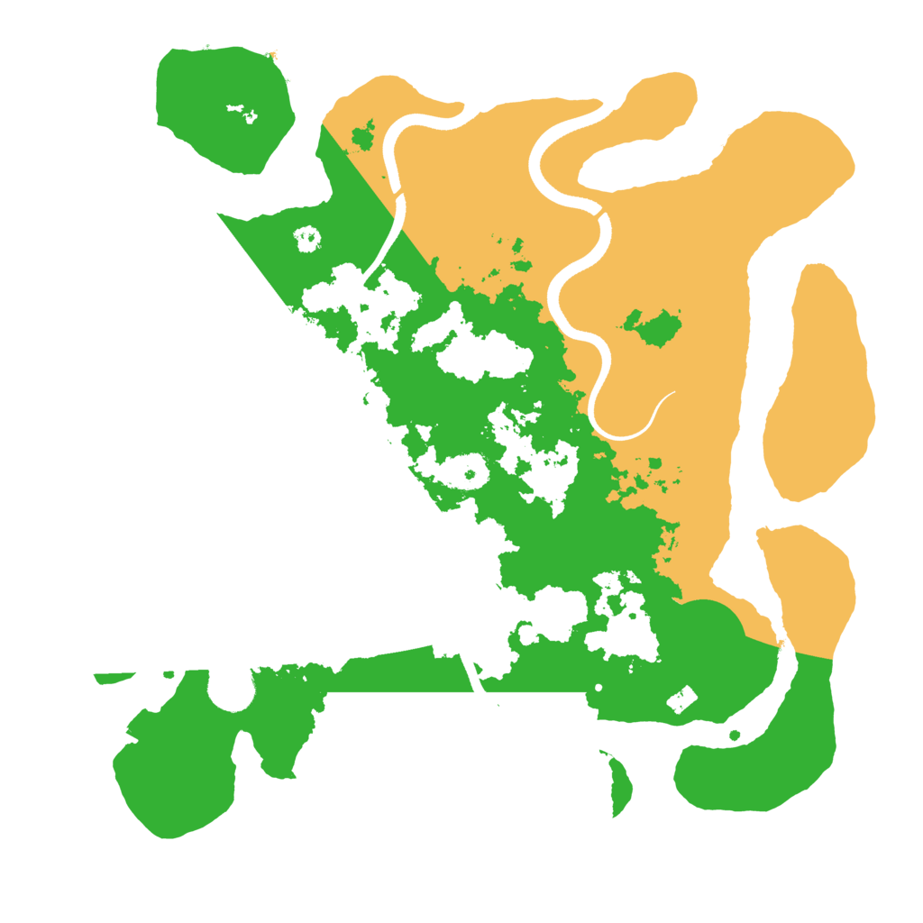Biome Rust Map: Procedural Map, Size: 3500, Seed: 76485643