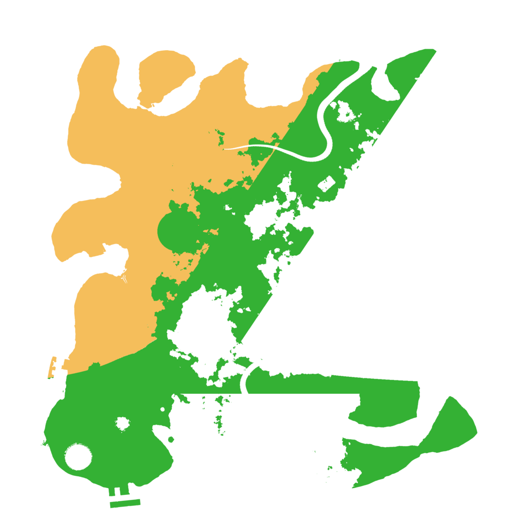 Biome Rust Map: Procedural Map, Size: 3500, Seed: 437678256