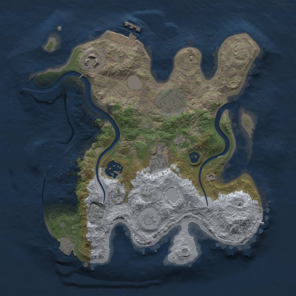 Rust Map: Procedural Map, Size: 2700, Seed: 1766923277, 10 Monuments