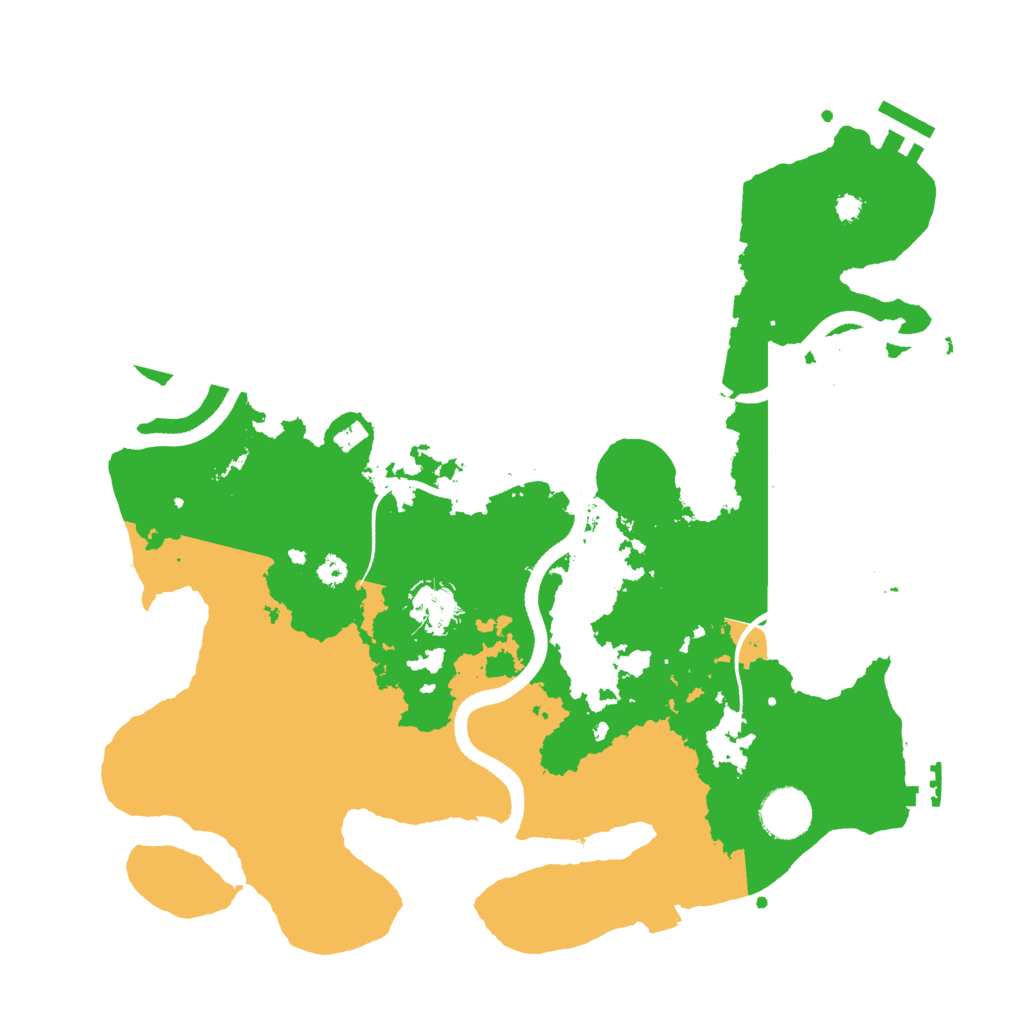 Biome Rust Map: Procedural Map, Size: 3500, Seed: 154114
