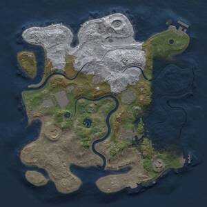 Thumbnail Rust Map: Procedural Map, Size: 3500, Seed: 154114, 14 Monuments