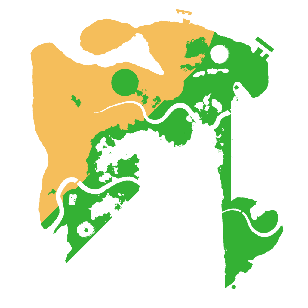 Biome Rust Map: Procedural Map, Size: 3000, Seed: 2099416778