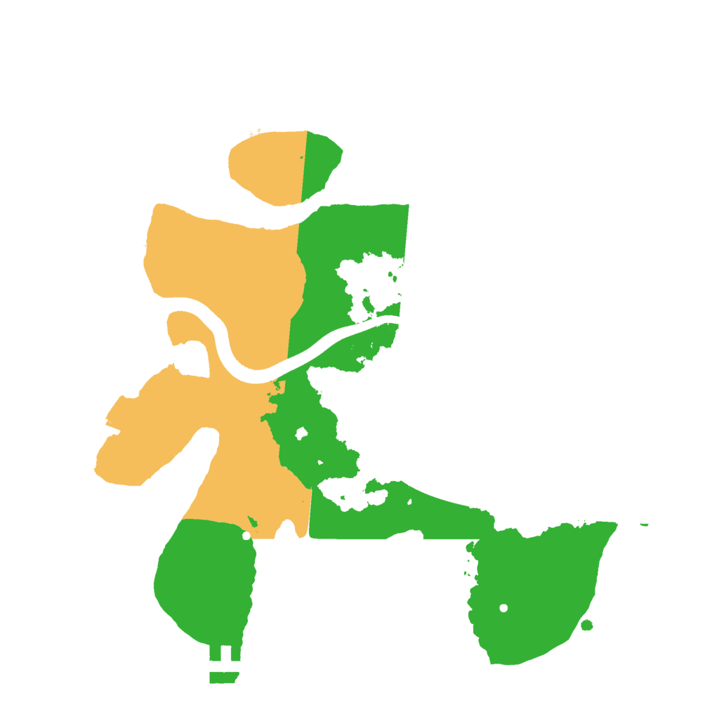 Biome Rust Map: Procedural Map, Size: 2500, Seed: 165199641