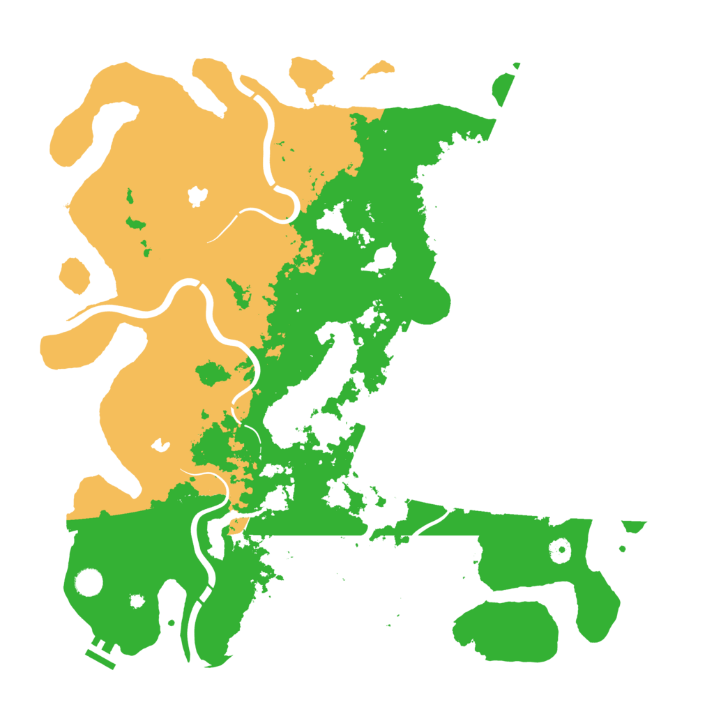 Biome Rust Map: Procedural Map, Size: 4500, Seed: 1250673104