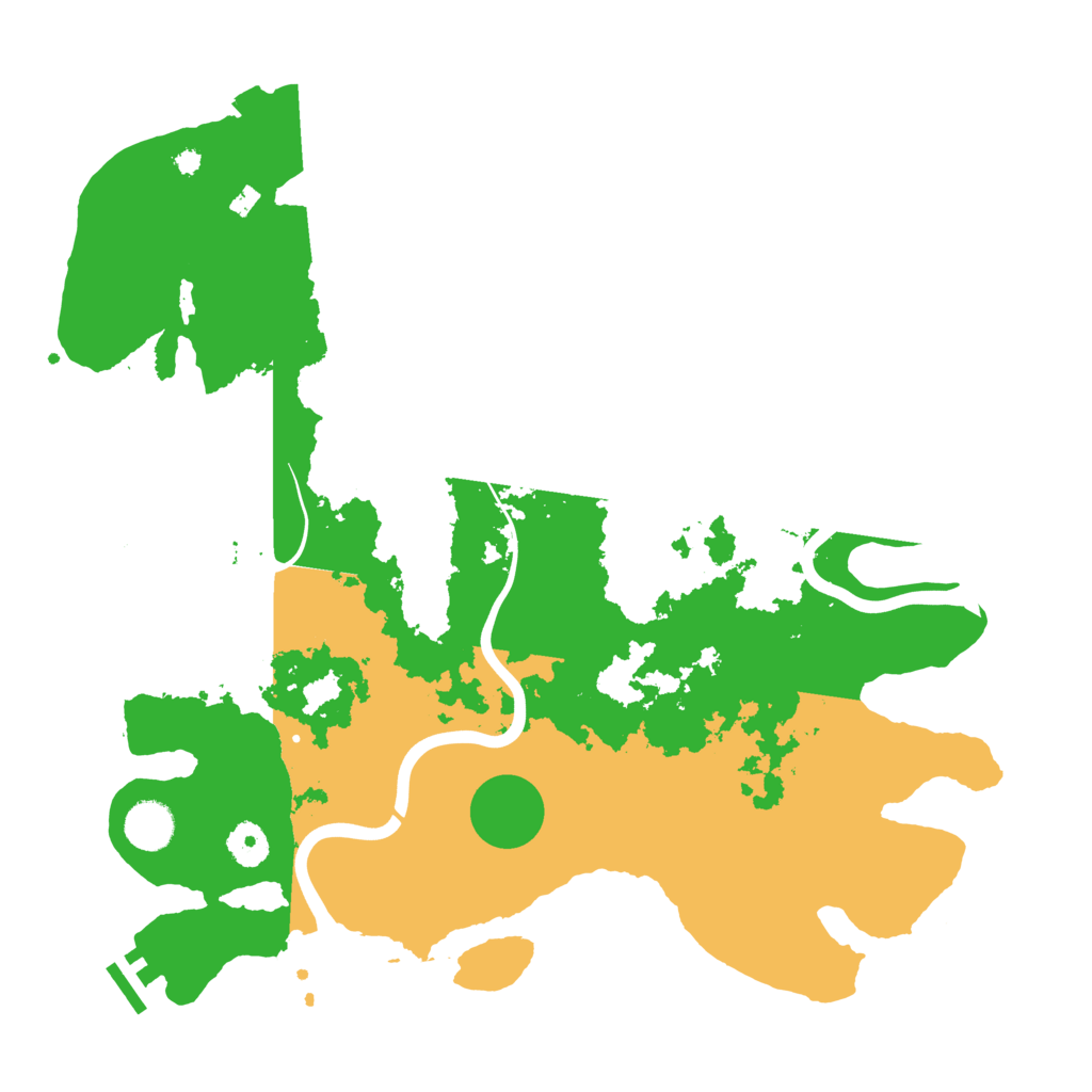 Biome Rust Map: Procedural Map, Size: 3900, Seed: 1210