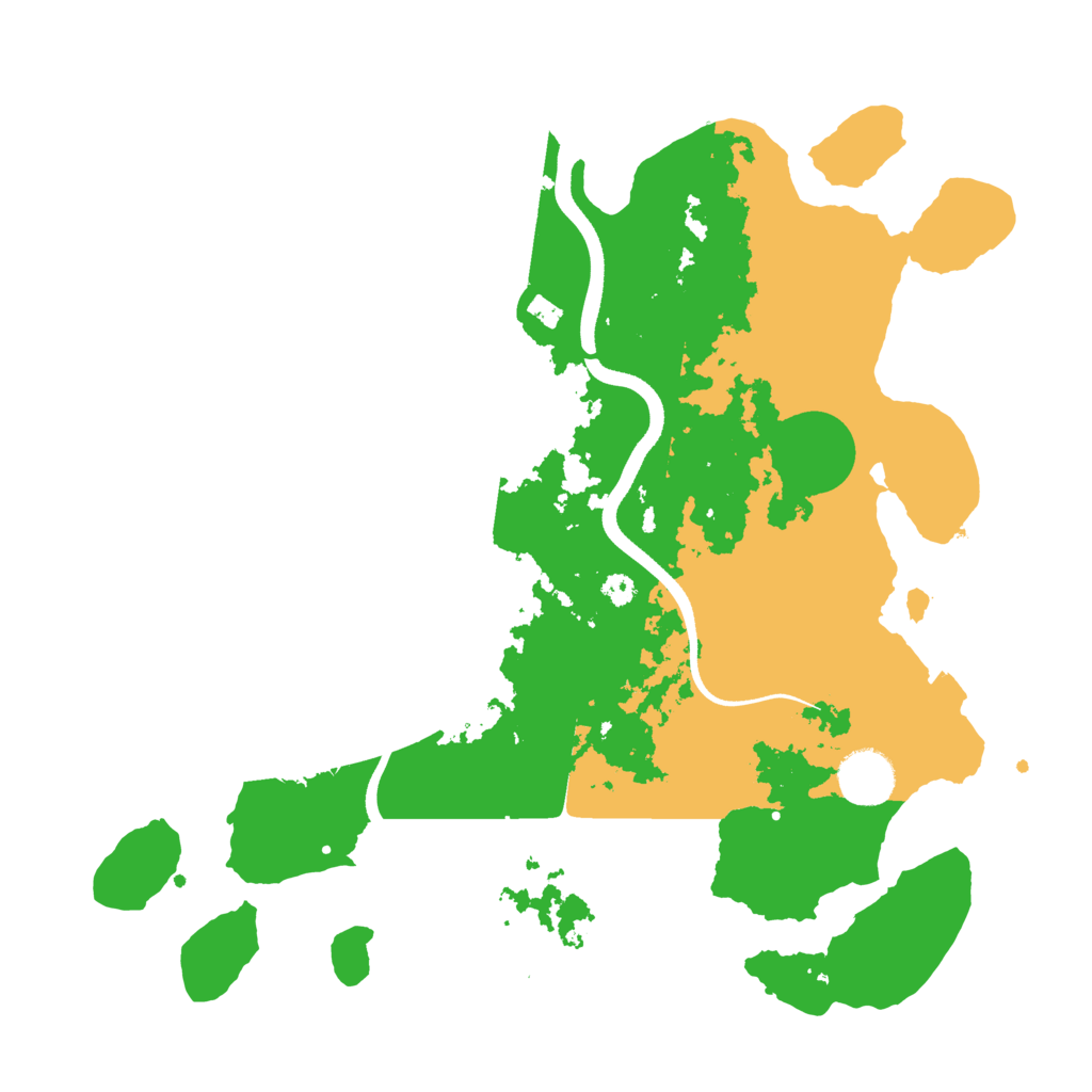 Biome Rust Map: Procedural Map, Size: 3500, Seed: 40688117