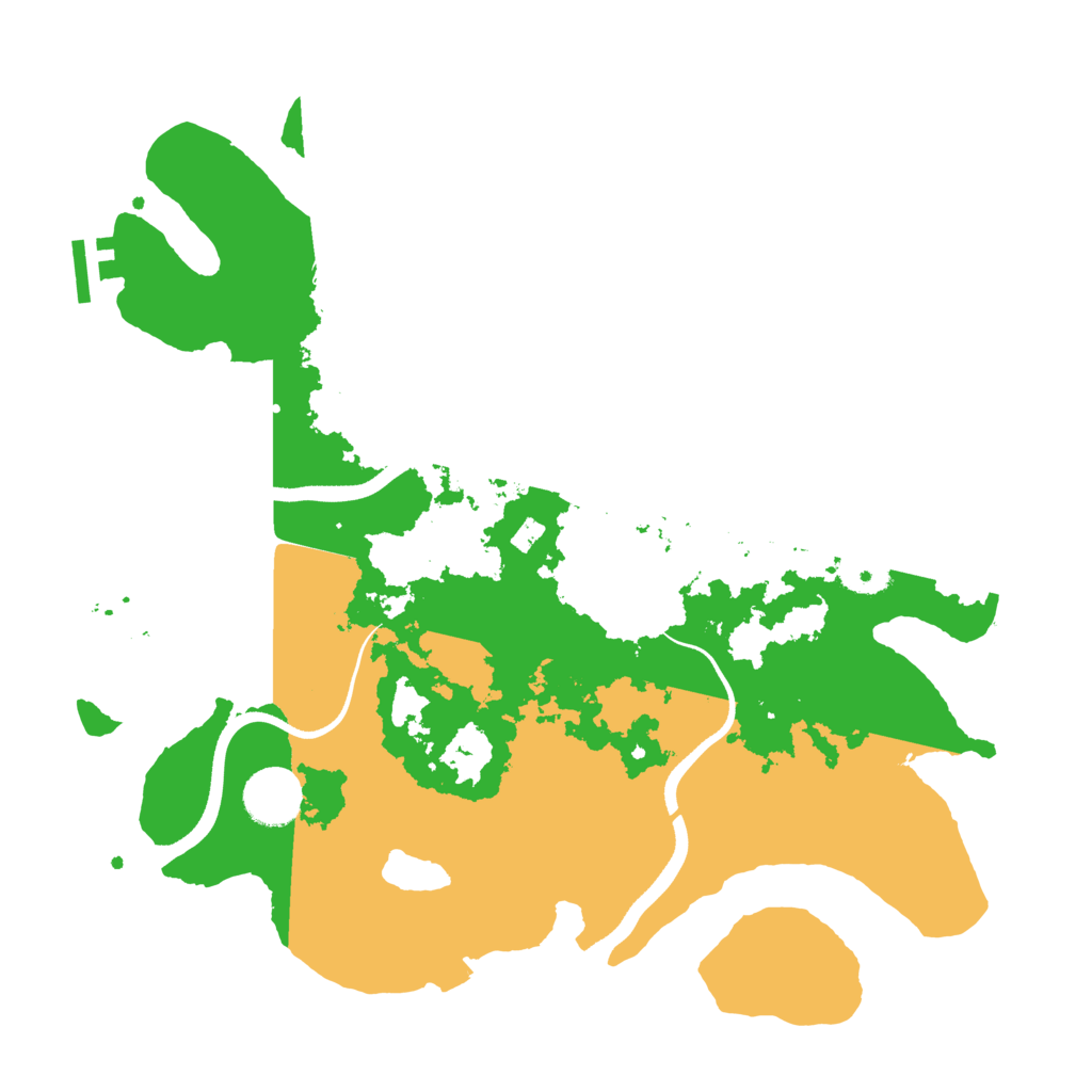 Biome Rust Map: Procedural Map, Size: 3500, Seed: 50500642