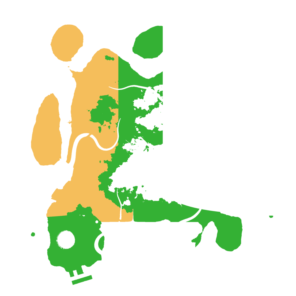 Biome Rust Map: Procedural Map, Size: 2900, Seed: 23658