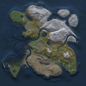 Thumbnail Rust Map: Procedural Map, Size: 2800, Seed: 803067471, 10 Monuments
