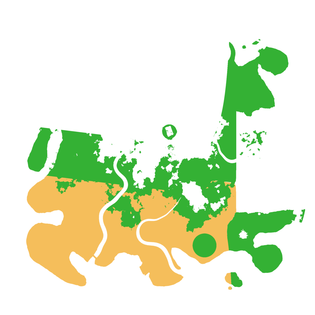 Biome Rust Map: Procedural Map, Size: 3500, Seed: 302770775