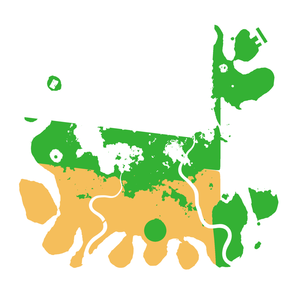 Biome Rust Map: Procedural Map, Size: 3500, Seed: 655218192