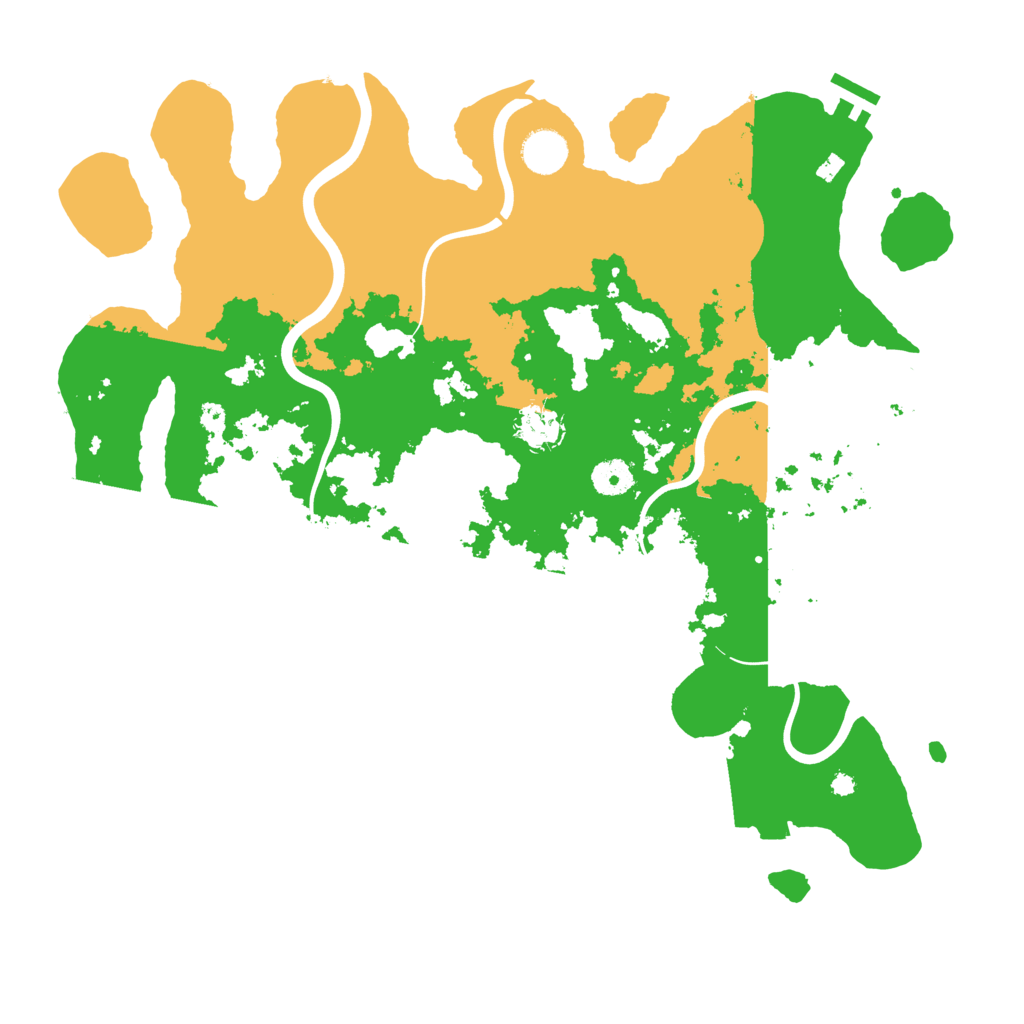 Biome Rust Map: Procedural Map, Size: 3999, Seed: 6738