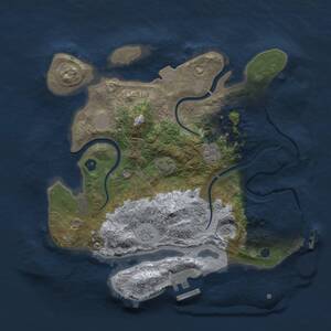 Thumbnail Rust Map: Procedural Map, Size: 2800, Seed: 916309144, 7 Monuments