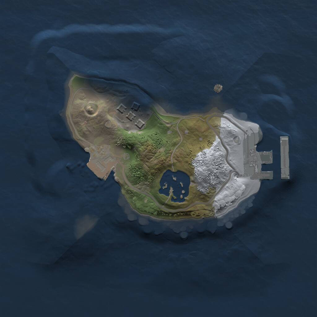 Rust Map: Procedural Map, Size: 1500, Seed: 728391348, 4 Monuments