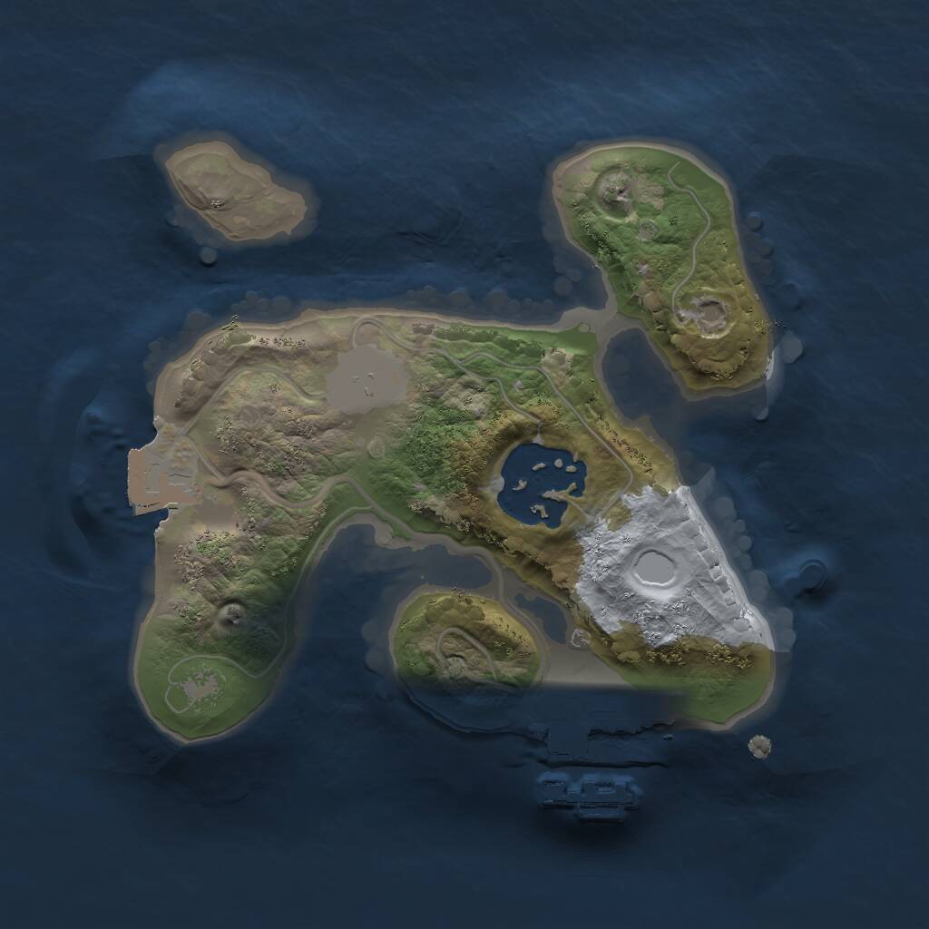 Rust Map: Procedural Map, Size: 1650, Seed: 9856417, 3 Monuments