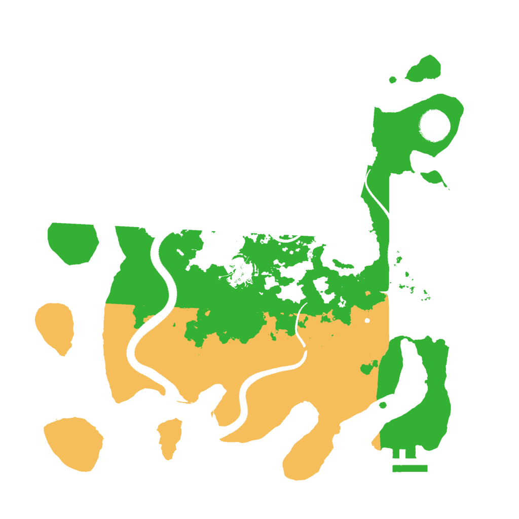 Biome Rust Map: Procedural Map, Size: 3000, Seed: 190732484