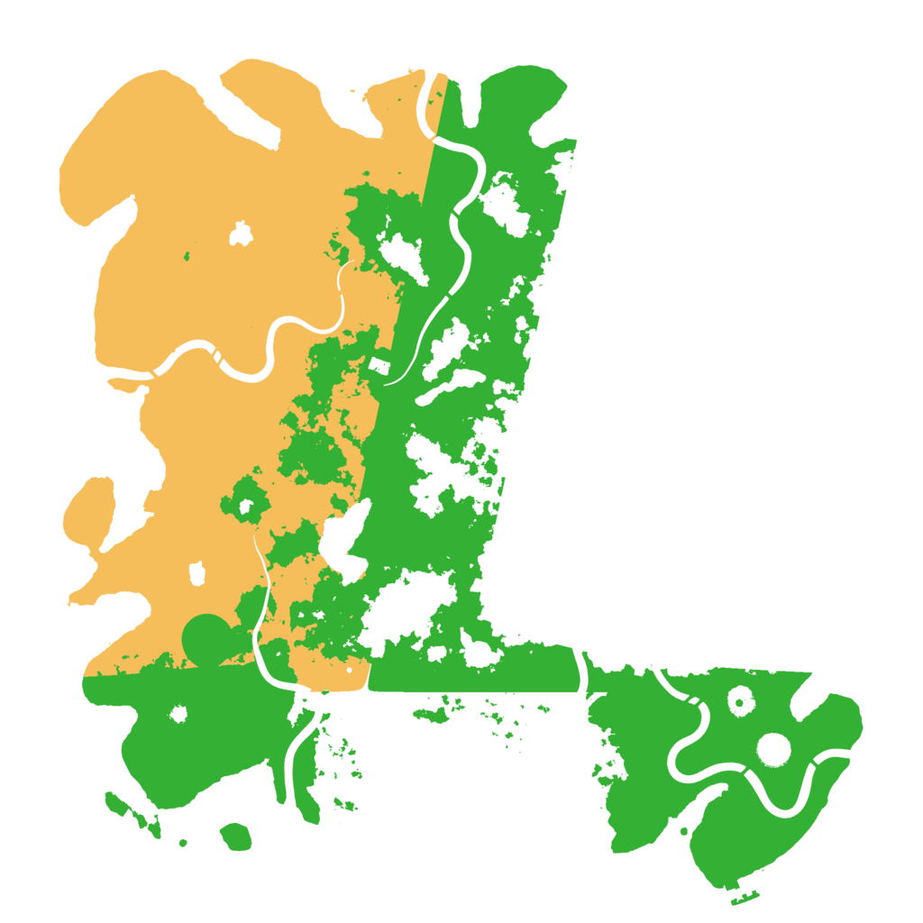 Biome Rust Map: Procedural Map, Size: 4800, Seed: 25113
