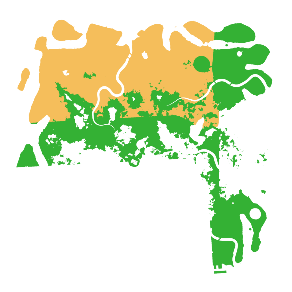 Biome Rust Map: Procedural Map, Size: 4800, Seed: 17712
