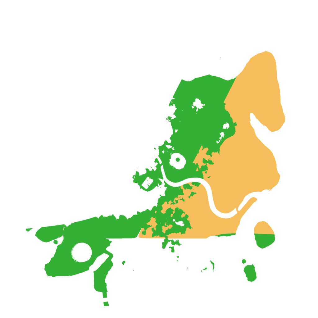 Biome Rust Map: Procedural Map, Size: 3000, Seed: 21175