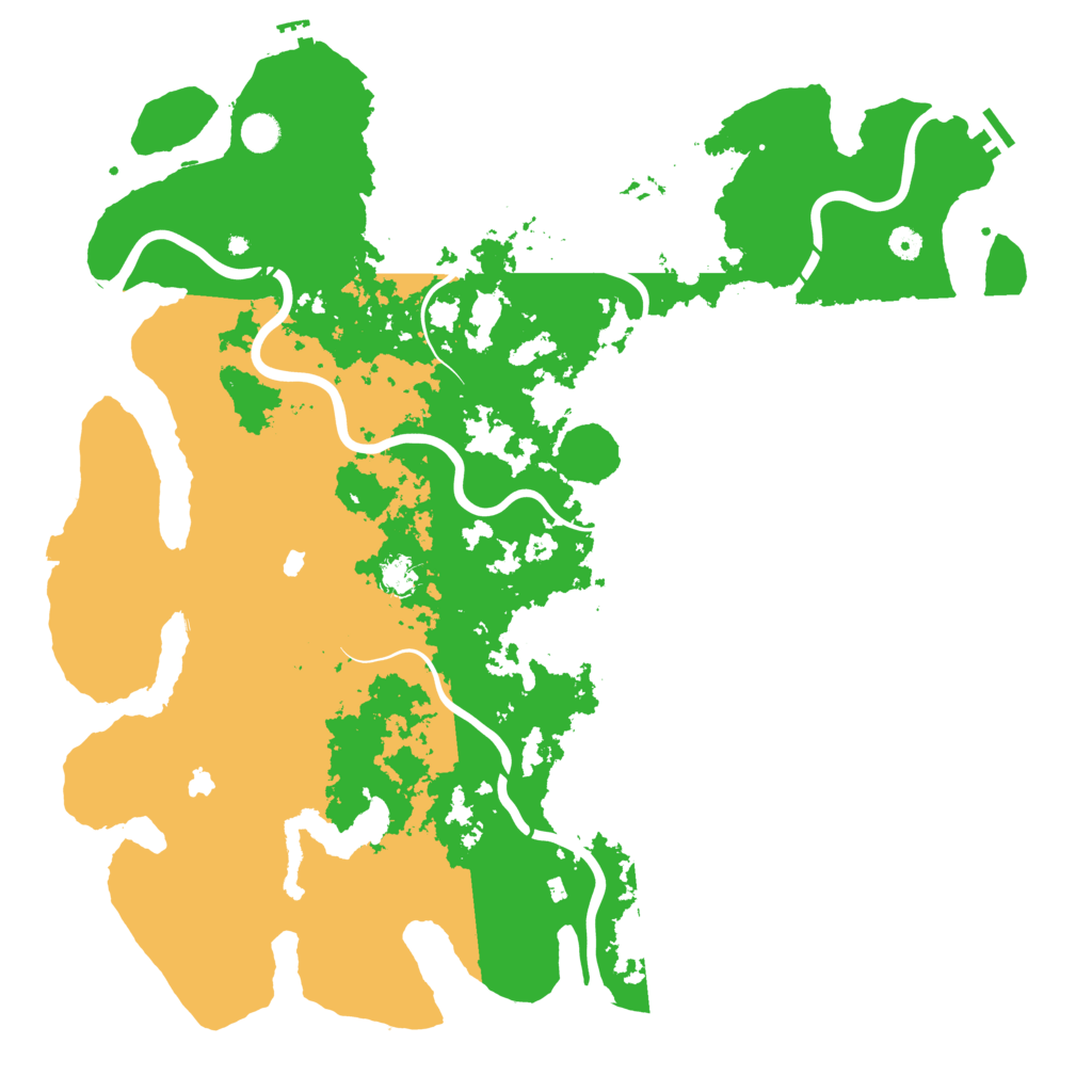Biome Rust Map: Procedural Map, Size: 5000, Seed: 93518