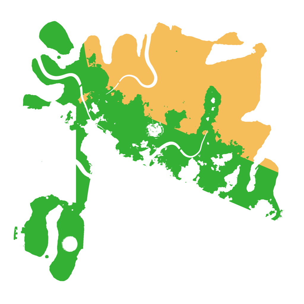 Biome Rust Map: Procedural Map, Size: 3500, Seed: 1029321024