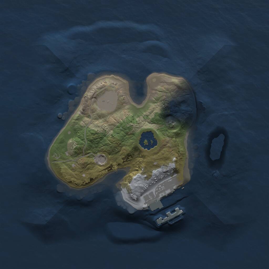 Rust Map: Procedural Map, Size: 1500, Seed: 769485027, 2 Monuments