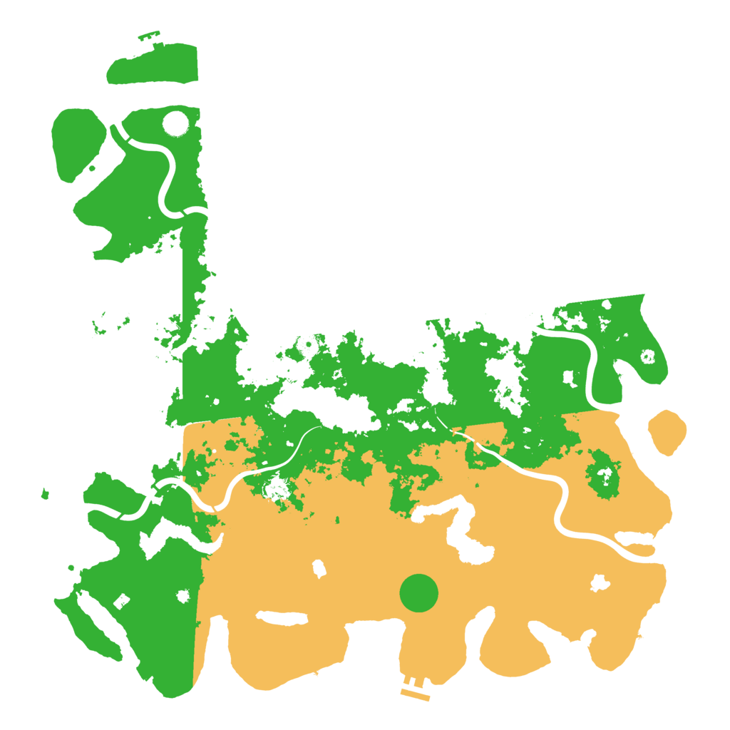 Biome Rust Map: Procedural Map, Size: 5000, Seed: 64721369