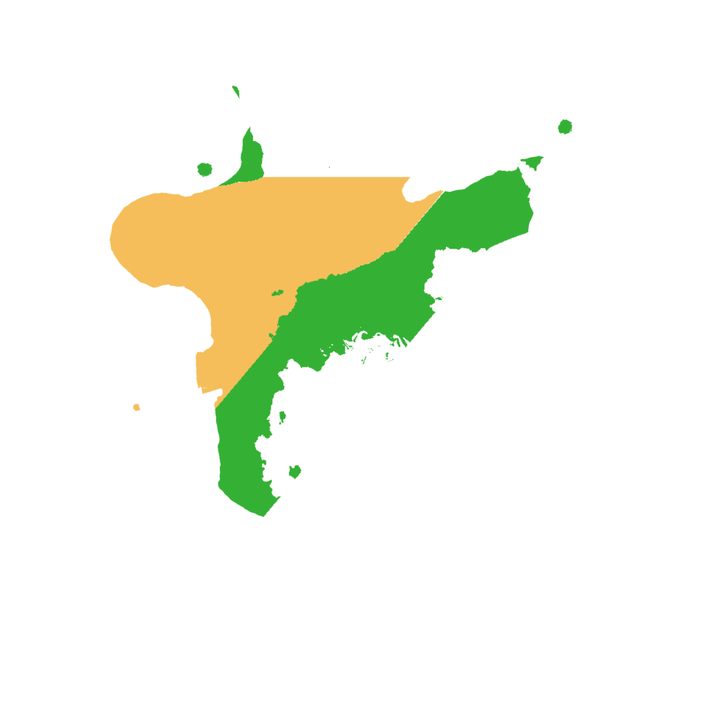 Biome Rust Map: Procedural Map, Size: 2000, Seed: 173525272