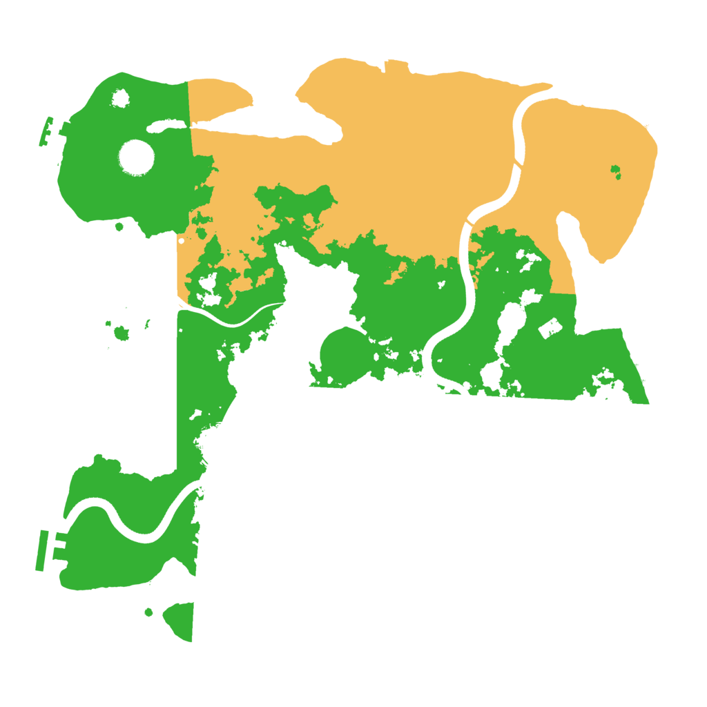 Biome Rust Map: Procedural Map, Size: 3500, Seed: 66430