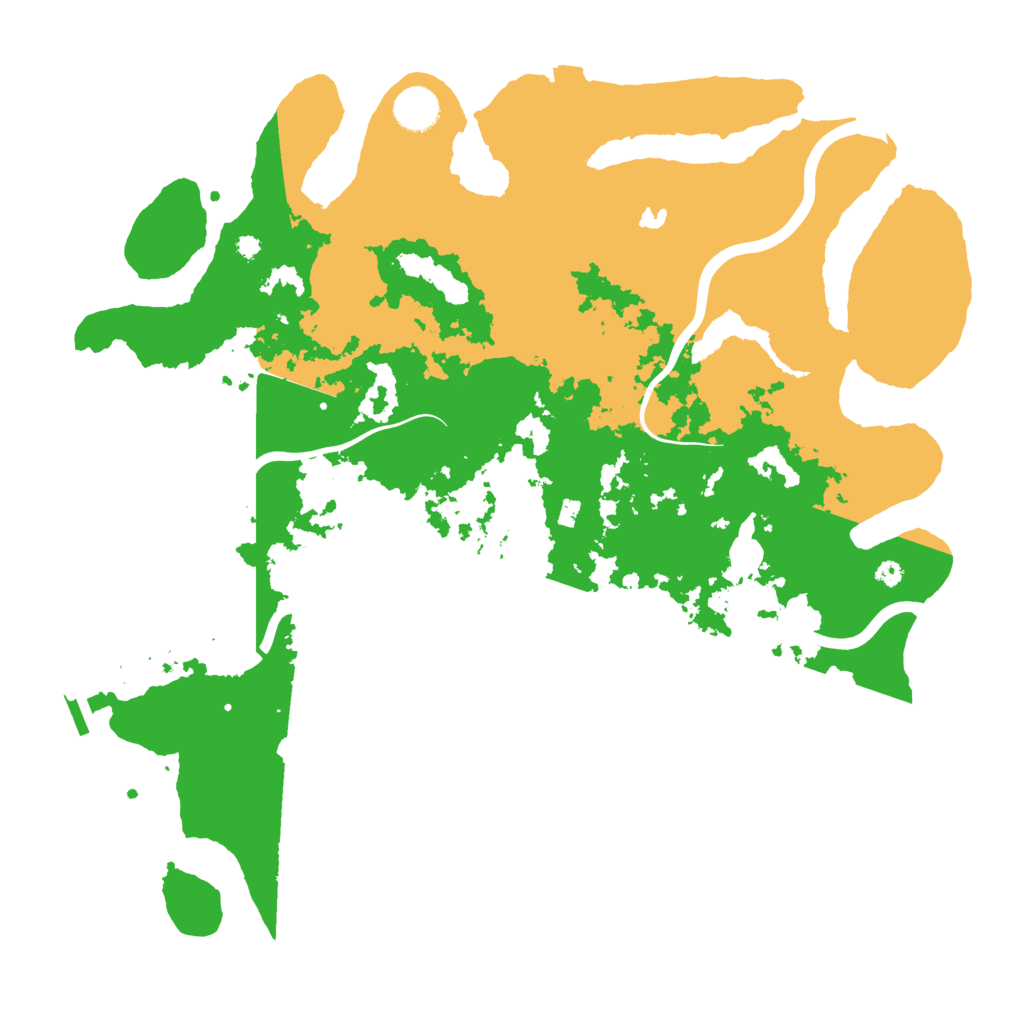 Biome Rust Map: Procedural Map, Size: 4000, Seed: 81199