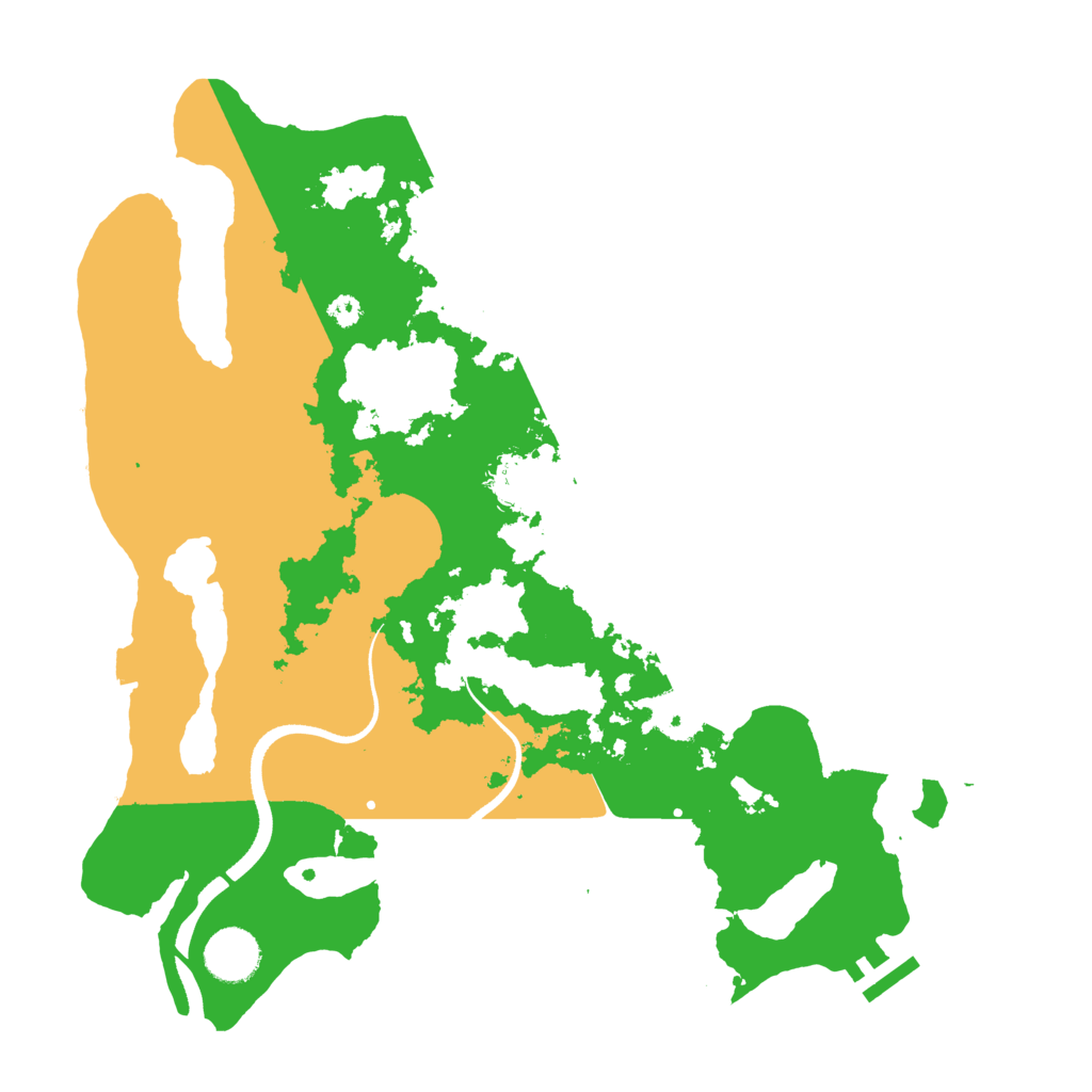 Biome Rust Map: Procedural Map, Size: 3500, Seed: 875623022