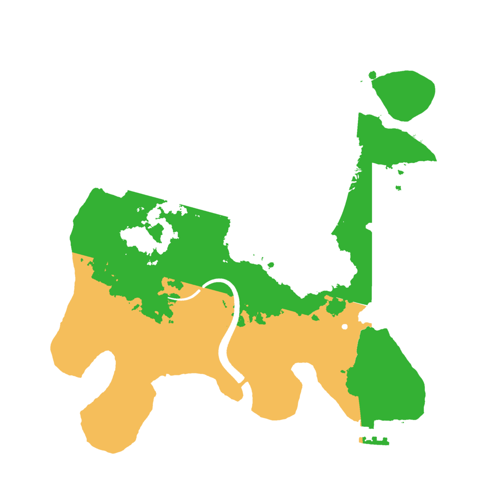 Biome Rust Map: Procedural Map, Size: 2500, Seed: 585372188