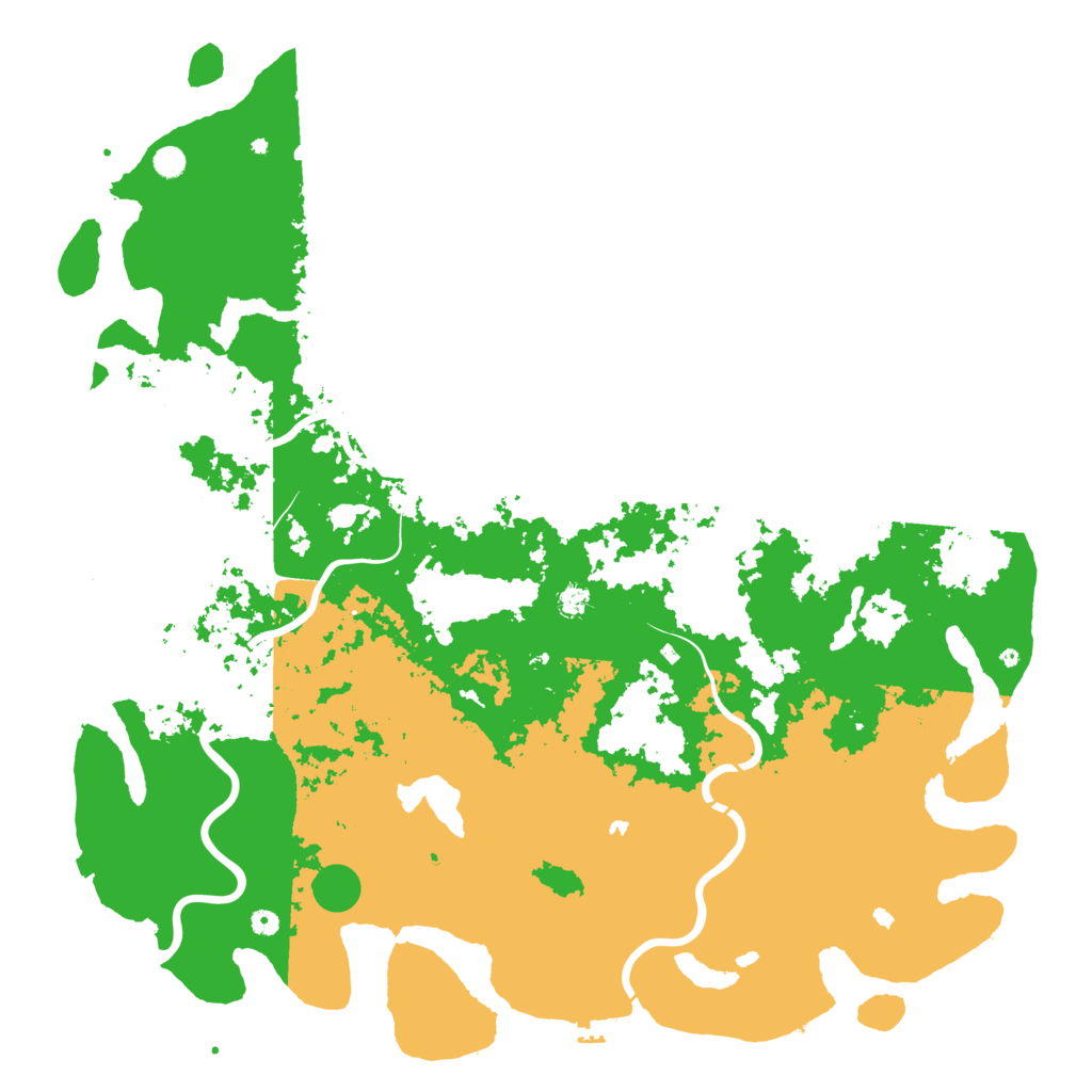 Biome Rust Map: Procedural Map, Size: 6000, Seed: 79390997