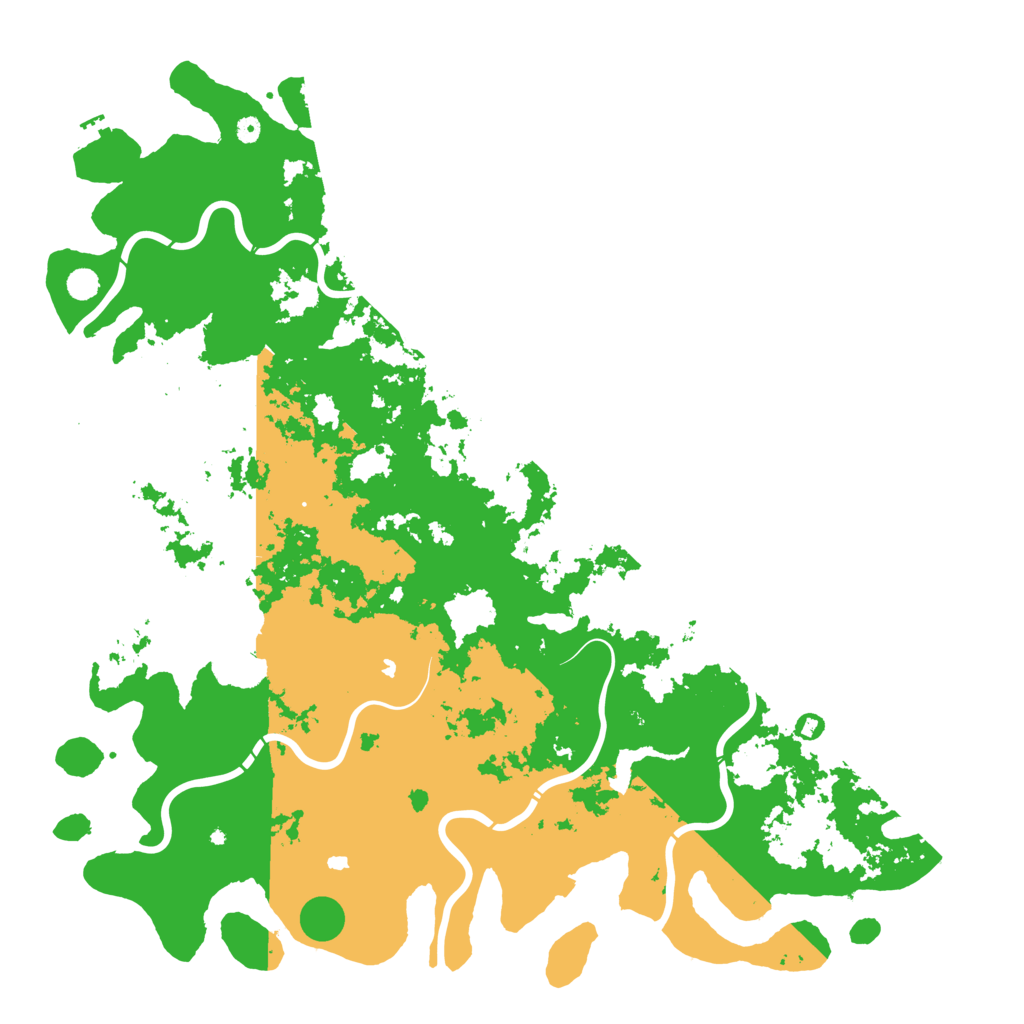 Biome Rust Map: Procedural Map, Size: 6000, Seed: 49928088