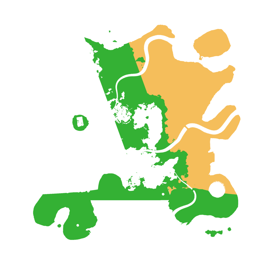 Biome Rust Map: Procedural Map, Size: 3000, Seed: 1673254