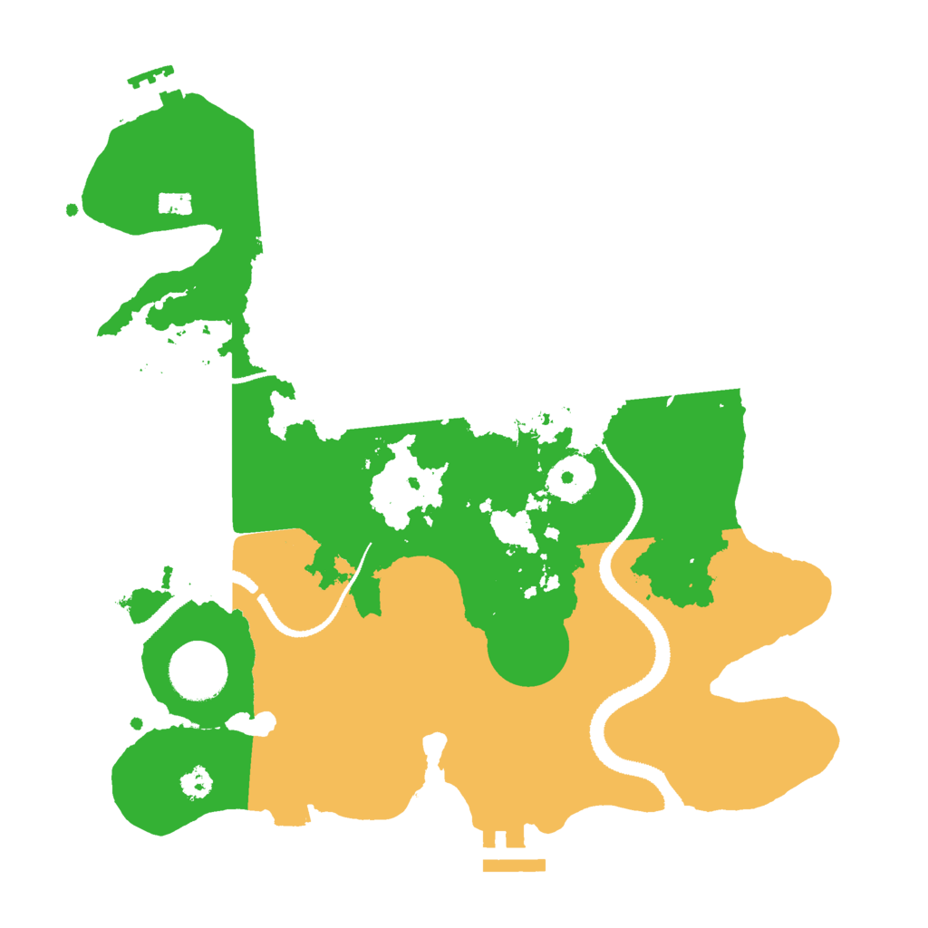 Biome Rust Map: Procedural Map, Size: 3000, Seed: 29618833
