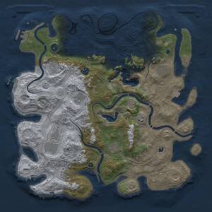 Thumbnail Rust Map: Procedural Map, Size: 4250, Seed: 1764079317, 16 Monuments