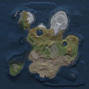 Thumbnail Rust Map: Procedural Map, Size: 2000, Seed: 1625257243, 7 Monuments