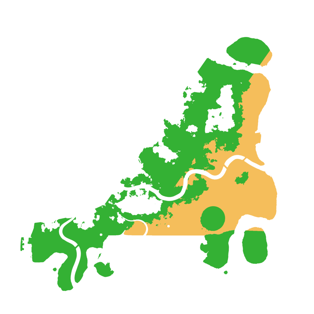 Biome Rust Map: Procedural Map, Size: 3500, Seed: 2001795340
