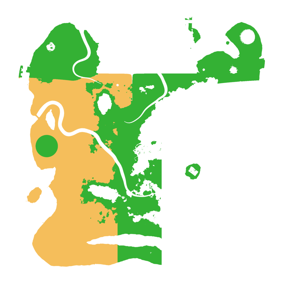 Biome Rust Map: Procedural Map, Size: 3500, Seed: 81313414